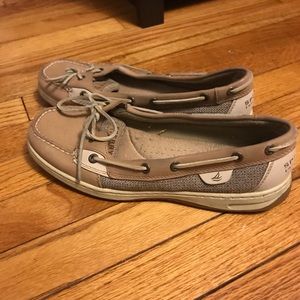 Sperry tan boat shoes size 10